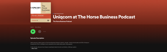 Uniqcorn Exceptionnel at The Horse Business Podcast