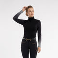 Equestrian Éco Collection Long Sleeve Sun Shirt with Ombré Mesh Sleeves “Black Graphite Ombré"