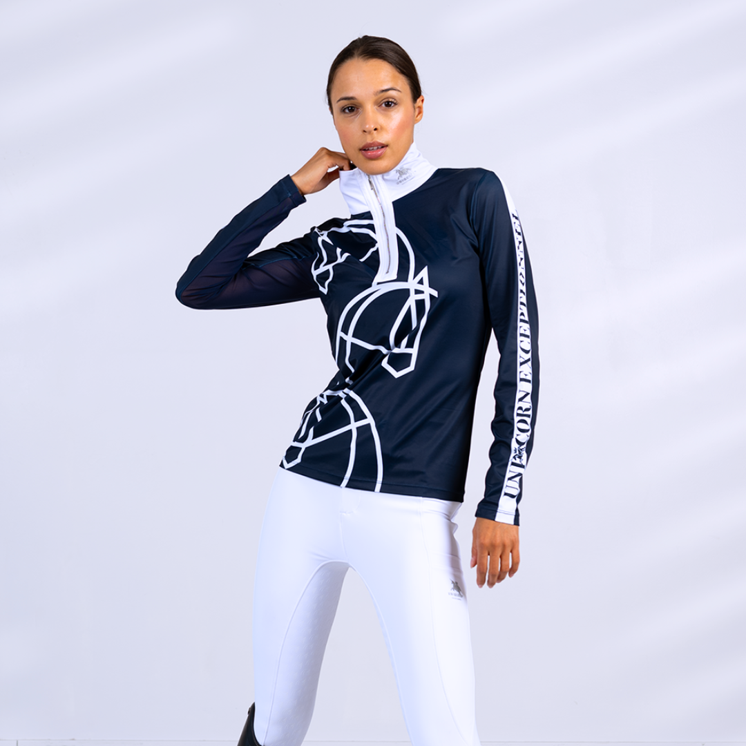 Catherine Haddad Collection Long Sleeve Shirt "Dark Denim"