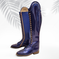 Custom Laced Up Dressage Boot Hurlingham "Indigo Gloss"