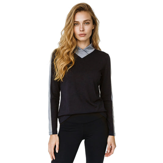 Éco Collection V-Neck Sun Shirt "Onyx"