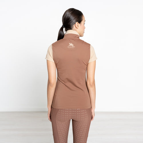Equestrian Cooling Short Sleeve Shirt "French Caramel" – UPF 50+
