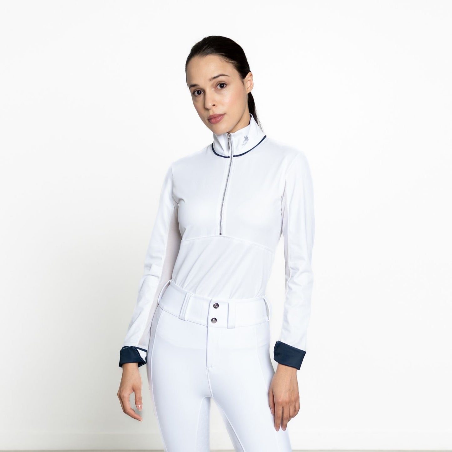 Equestrian Long Sleeve Schooling Show Shirt "Showtime" – UPF 50+