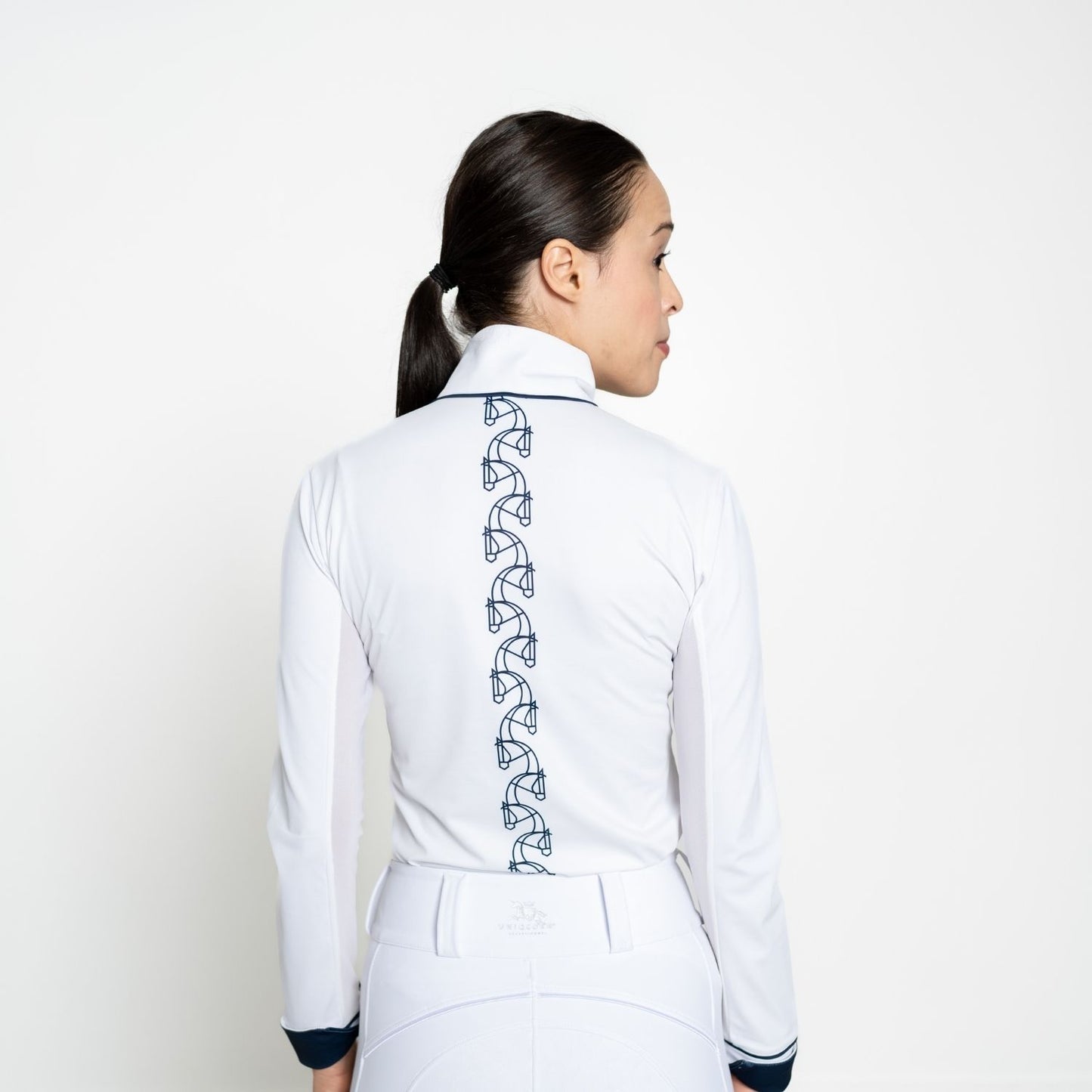 Equestrian Long Sleeve Schooling Show Shirt "Showtime" – UPF 50+