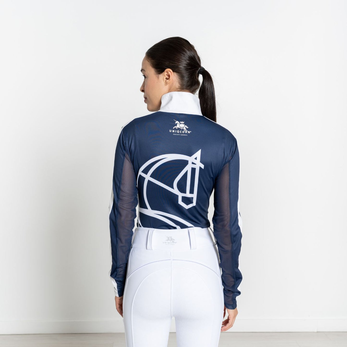 Equestrian Long Sleeve Schooling Show Shirt "Equus" – UPF 50+
