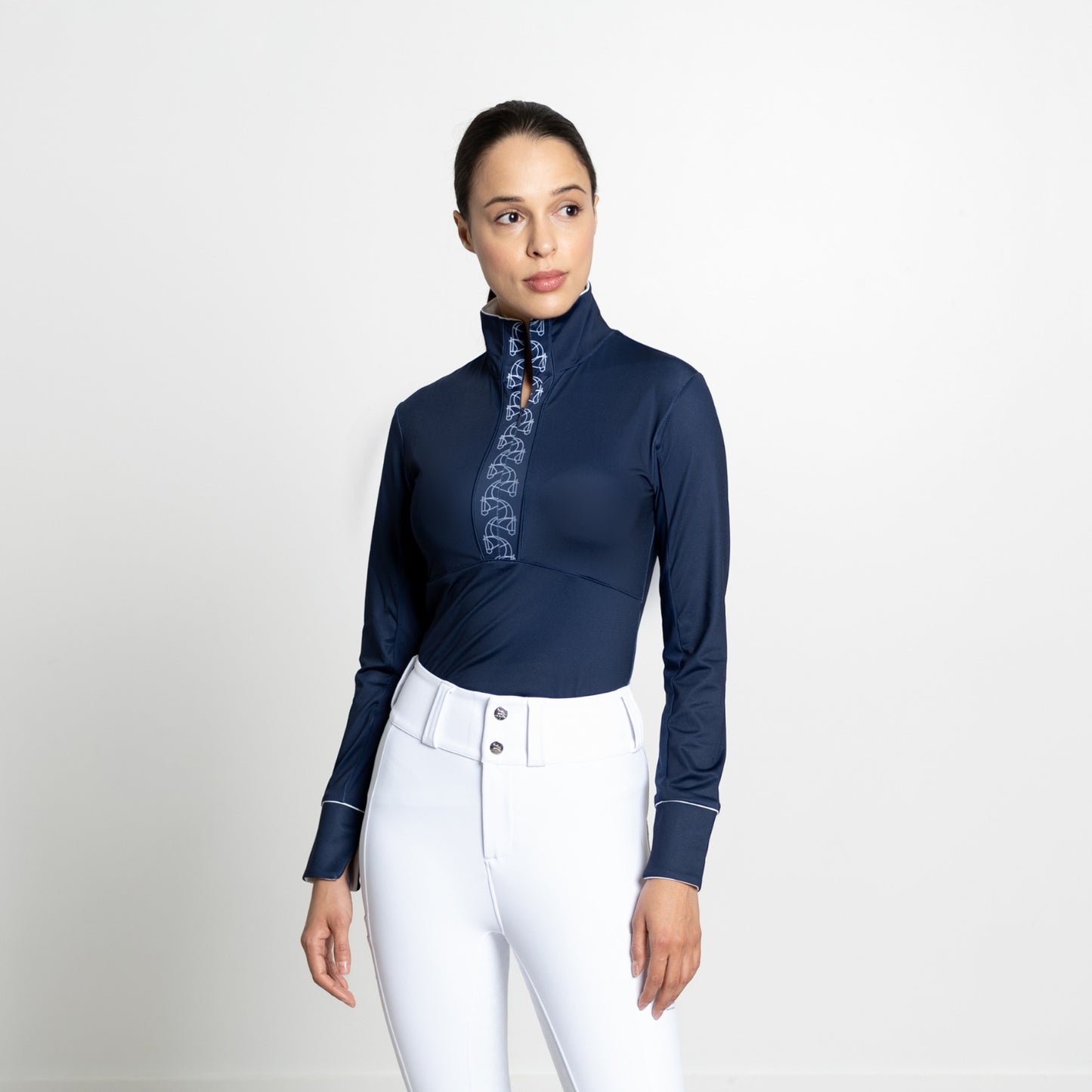 Equestrian Long Sleeve Schooling Shirt “J'Adore” – UPF 50+
