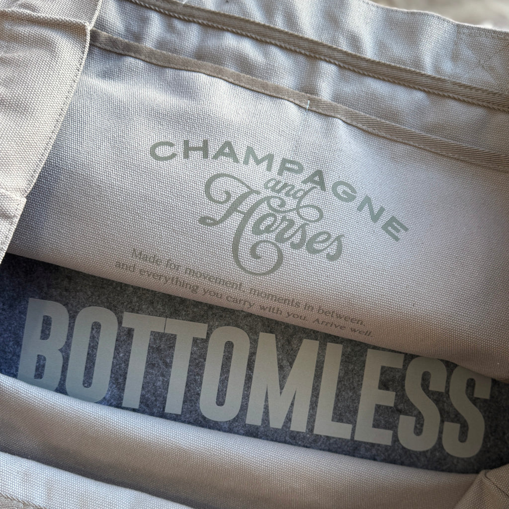 Oversized Weekender Travel Bag | Equestrian Overnight Tote – Bottomless Edition