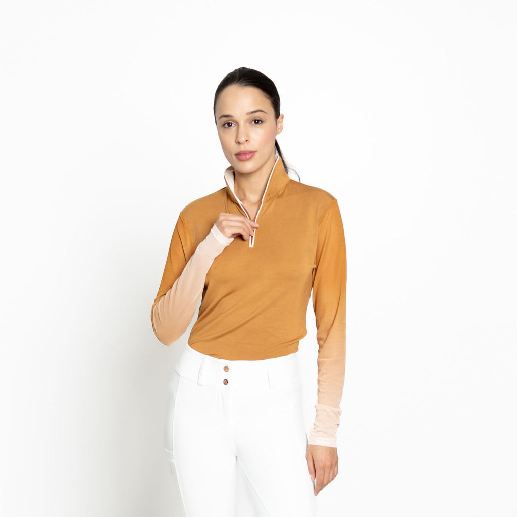 Equestrian Éco Collection Long Sleeve Sun Shirt with Mesh Sleeves “Sedona Ombre”