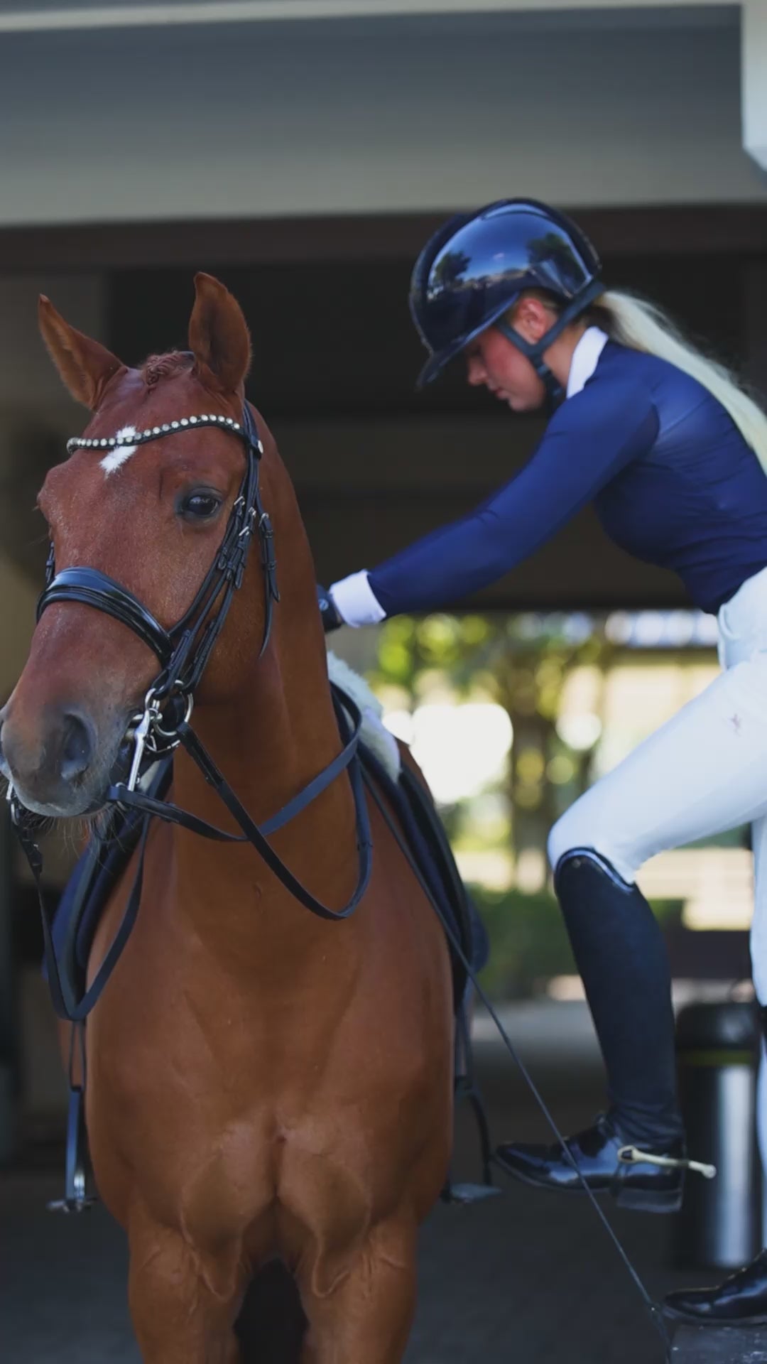 Equestrian Long Sleeve Schooling Shirt “J'Adore” – UPF 50+