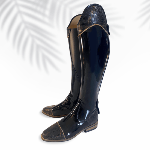 Dressage Boot Chester "Black Ophidia" - Uniqcorn Exceptionnel