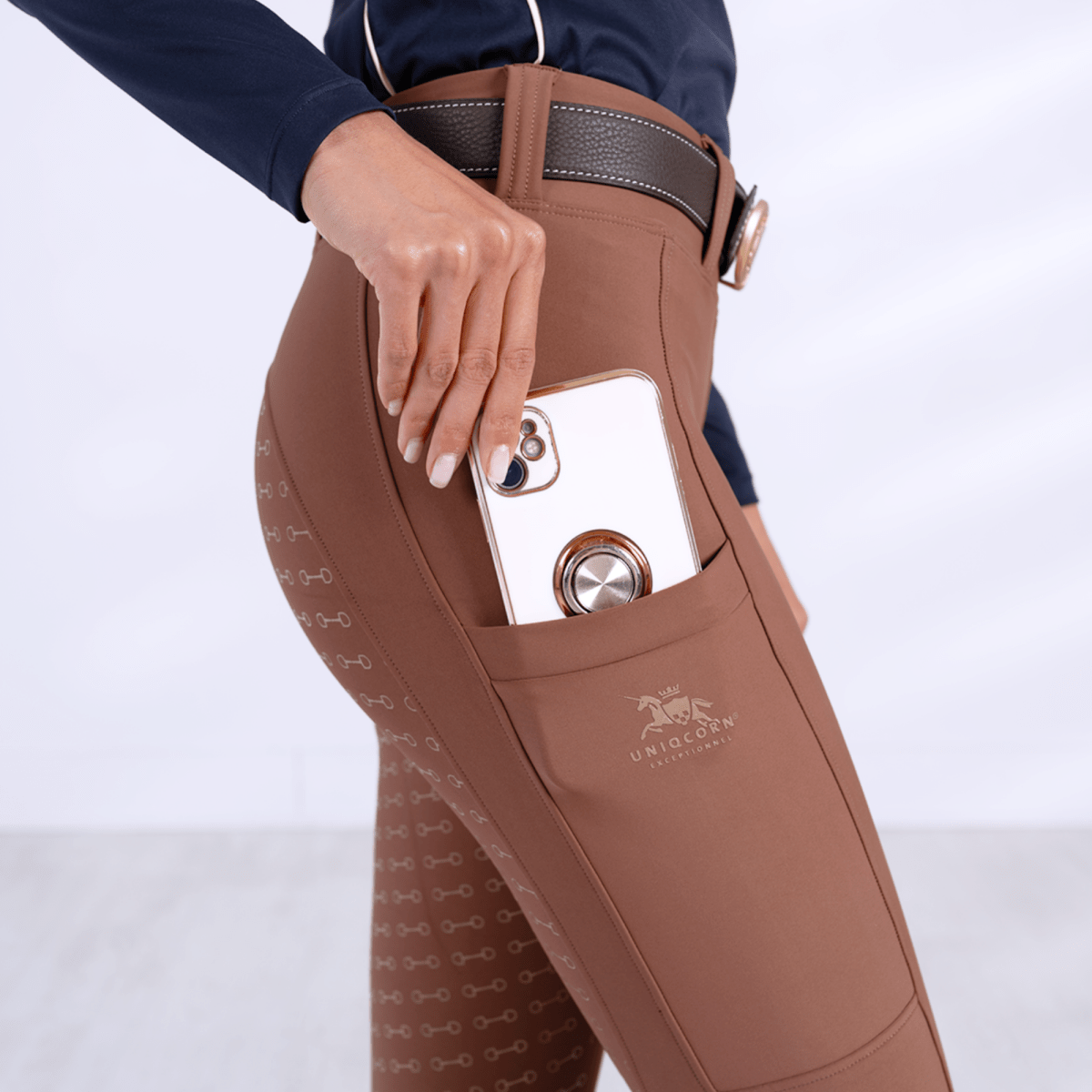 Hybrid Equestrian Breeches "Caramelized" - Uniqcorn Exceptionnel