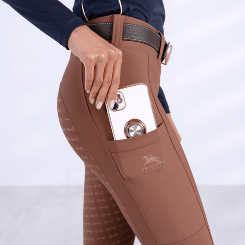 Hybrid Equestrian Breeches "Caramelized" - Uniqcorn Exceptionnel